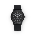 Reloj LOTO COMPANY Zorvant 2598 con esfera negra, números blancos y correa de silicona texturizada