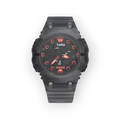Reloj digital LOTO COMPANY Talvor 2583 negro con detalles en rojo, diseño deportivo resistente al agua