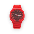 Reloj LOTO COMPANY TACTICAL / 2400 rojo de resina con doble pantalla analógica y digital, resistente al agua.